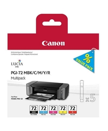 Картридж PGI-72MBK/C/M/Y/R (6402B009) для Canon PIXMA PRO-10, 5 шт/уп