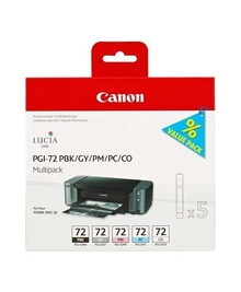 Картридж PGI-72PBK/GY/PM/PC/CO (6403B007) для Canon PIXMA PRO-10, 5 шт/уп
