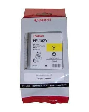 Картридж PFI-102Y (0898B001) для Canon iPF500/600/700 желтый