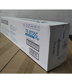 Картридж Kyocera TK-8735C 1T02XNCNL0 (cyan)  синий для TASKalfa 7353ci/8353ci/7052ci/8052ci ори