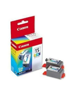 Картридж BCI-15C (8191A002) для Canon Bubble Jet i70/i80/PIXMA iP90 цветной, 2 шт/уп