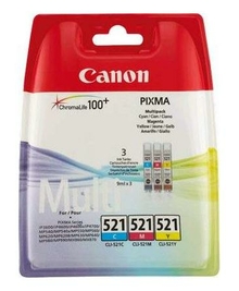 Картридж CLI-521C/M/Y (2934B010) для Canon PIXMA MP550 голубой/пурпурный/желтый, 3 шт/уп