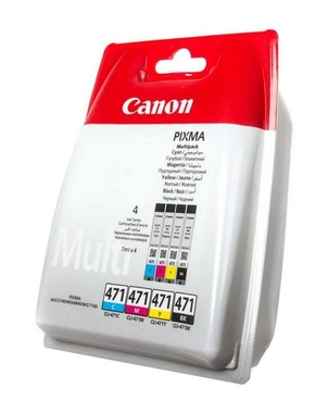 Картридж CLI-471BK/C/M/Y (0401C004) для Canon PIXMA MG5740/6840, 4 шт/уп