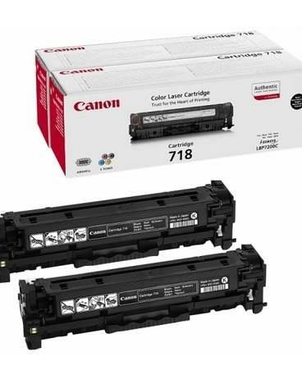 Картридж 718Bk VP (2662B005) для Canon LBP7200 черный, двойная упаковка