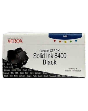 Твердые чернила 108R00604 для Xerox Phaser 8400 черный, 3 шт/уп